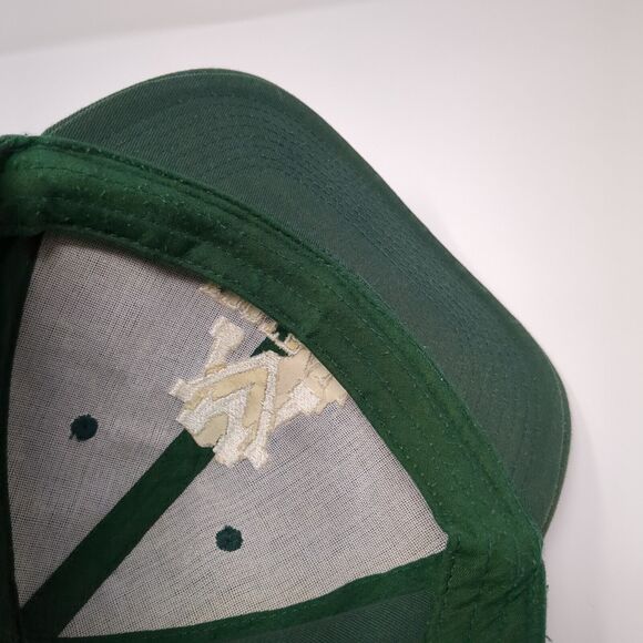 MV Football Strapback Hat Green OSFM Adjustable Embroidered Alleson - Picture 7 of 8